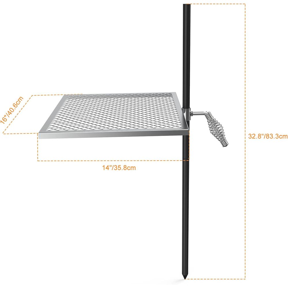 Adjustable Open Fire Grill Gra – обзор и цена Camping Cooking Open Fire