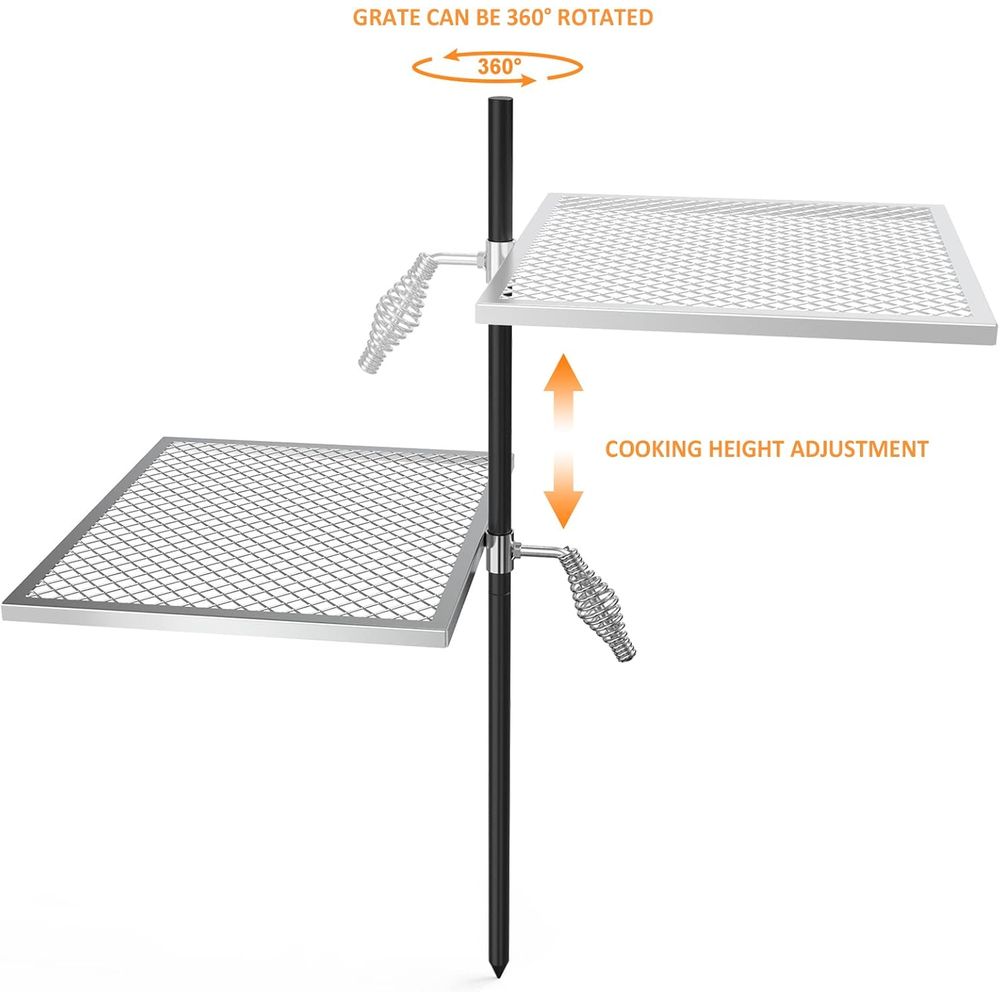 Adjustable Open Fire Grill Gra – обзор и цена Camping Cooking Open Fire