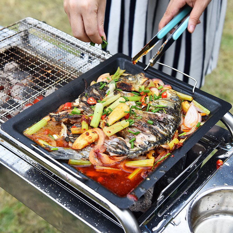 Outdoors Thick Square Grill Pa – обзор и цена Camping Cooking Tray