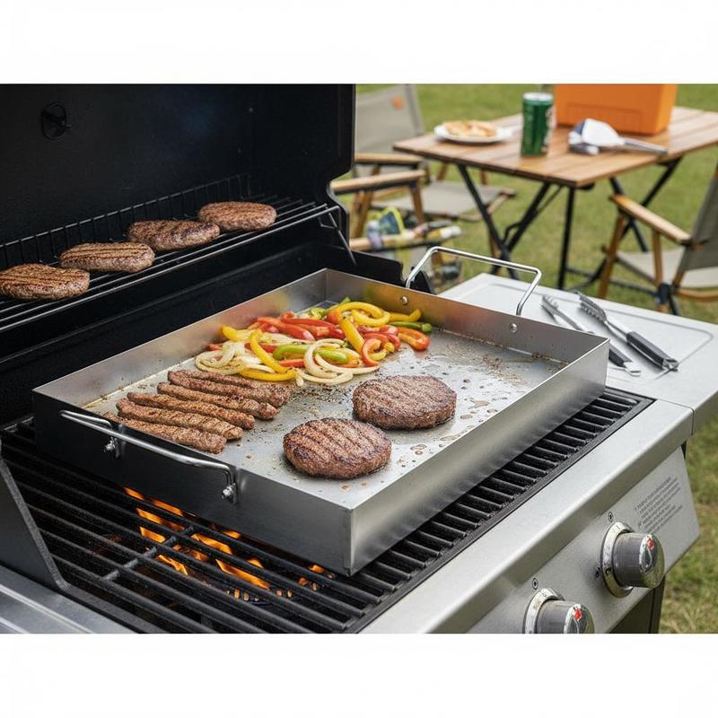 Free Shipping-Rectangular Flat – обзор и цена Camping Cooking Grill