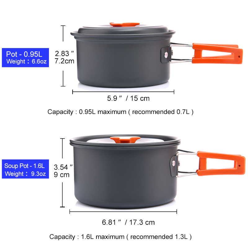 Widesea Camping Outdoor Cookwa – обзор и цена Camping Cooking Full Set