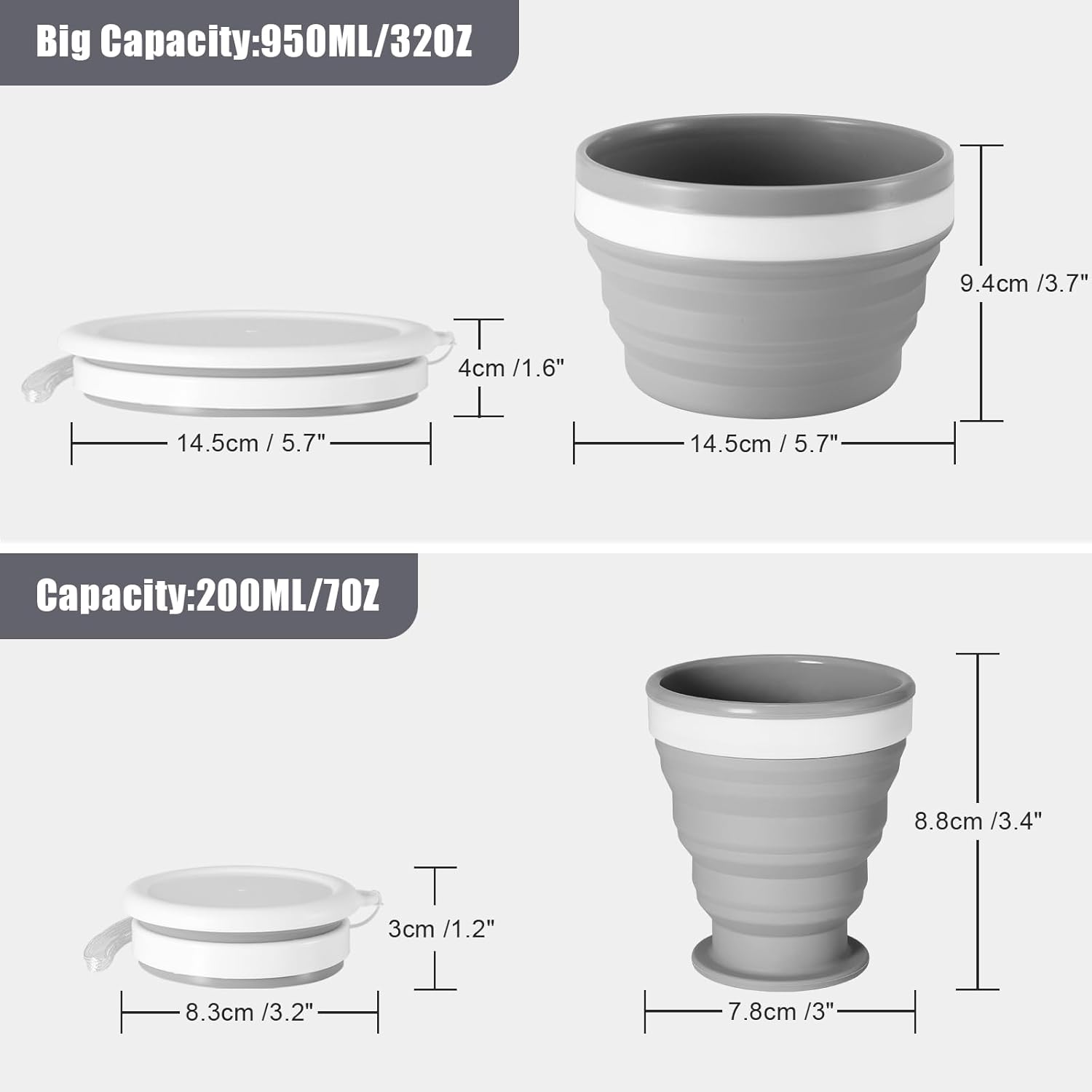 Collapsible Silicone Cup & Bow – обзор и цена Camp Spork Set