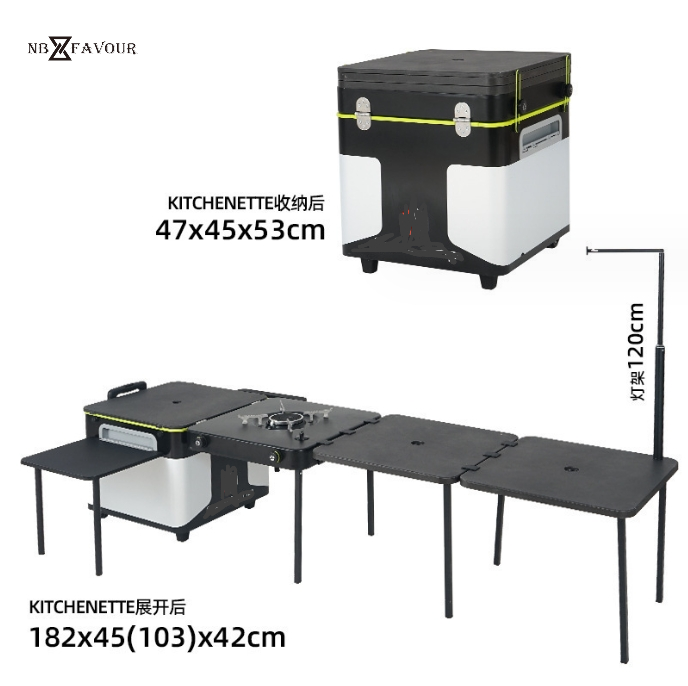 A Portable Kitchen with Foldab – обзор и цена Camping Cooking Table With Storage