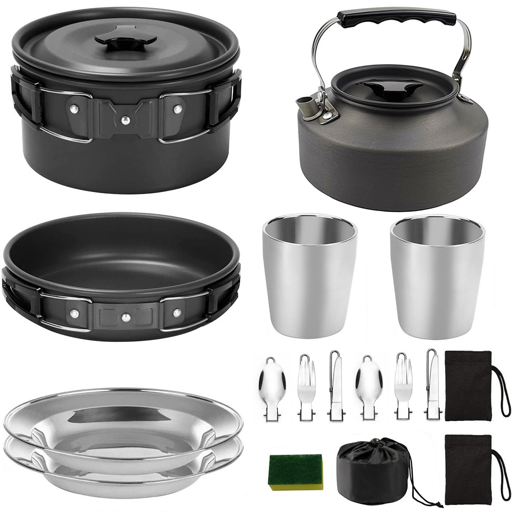 1Set Outdoor Camping Cookware  – обзор и цена Quality Camping Cooking Set