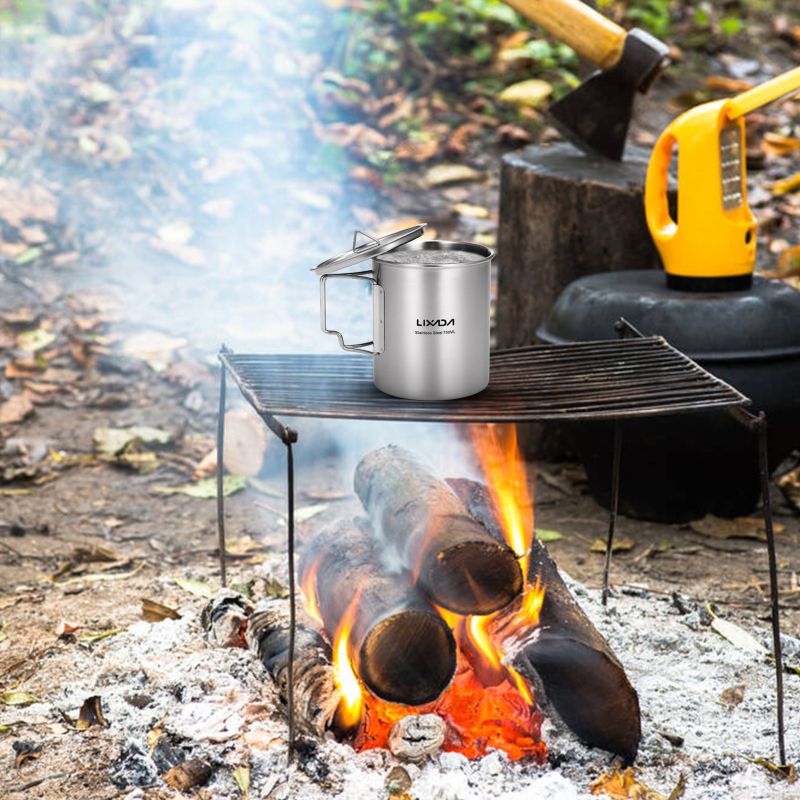 Lixada 750ml Cup Outdoor Stain – обзор и цена Camping Cooking Cup