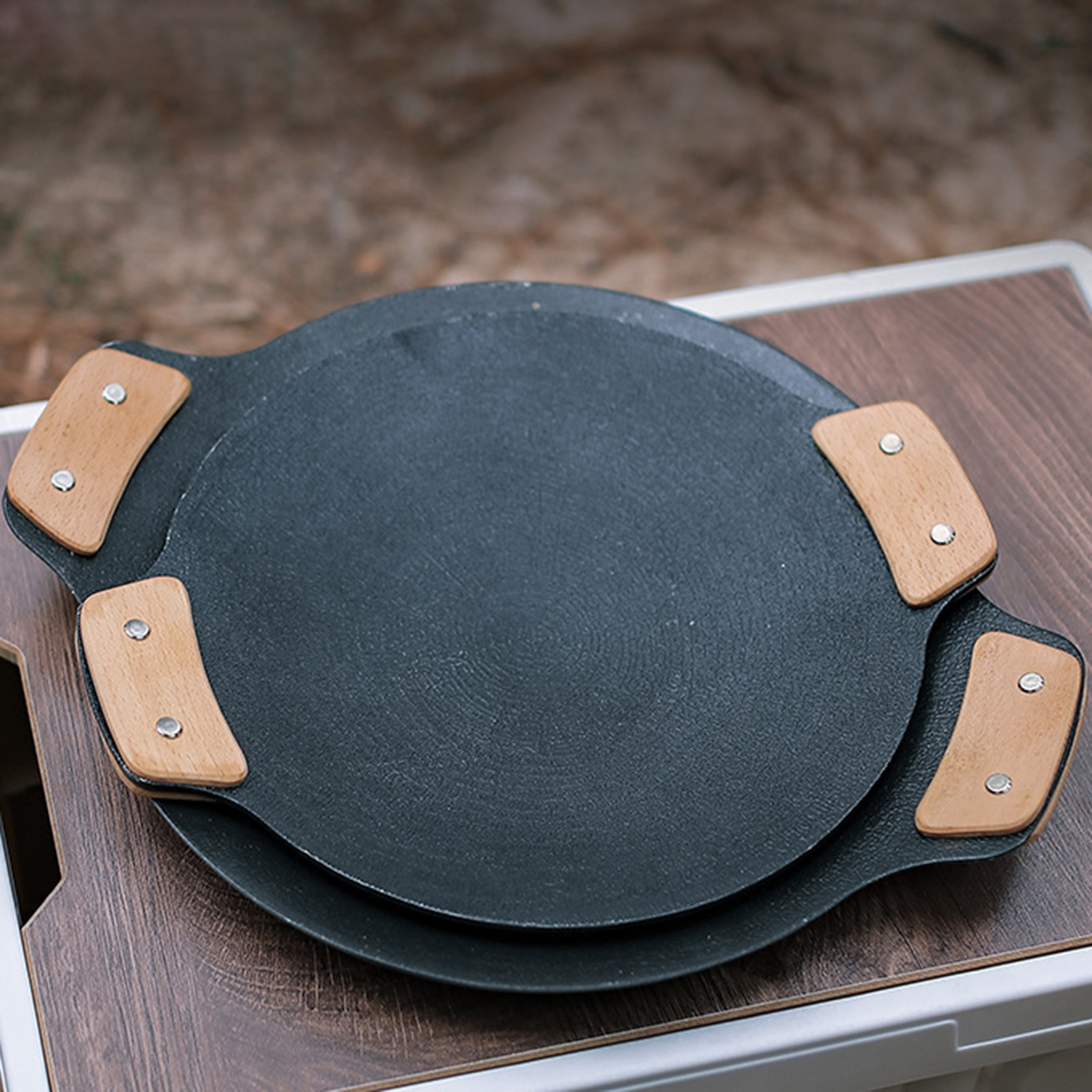 Solid Wood Barbecue Pan Heat R – обзор и цена Camping Cooking Cupboard