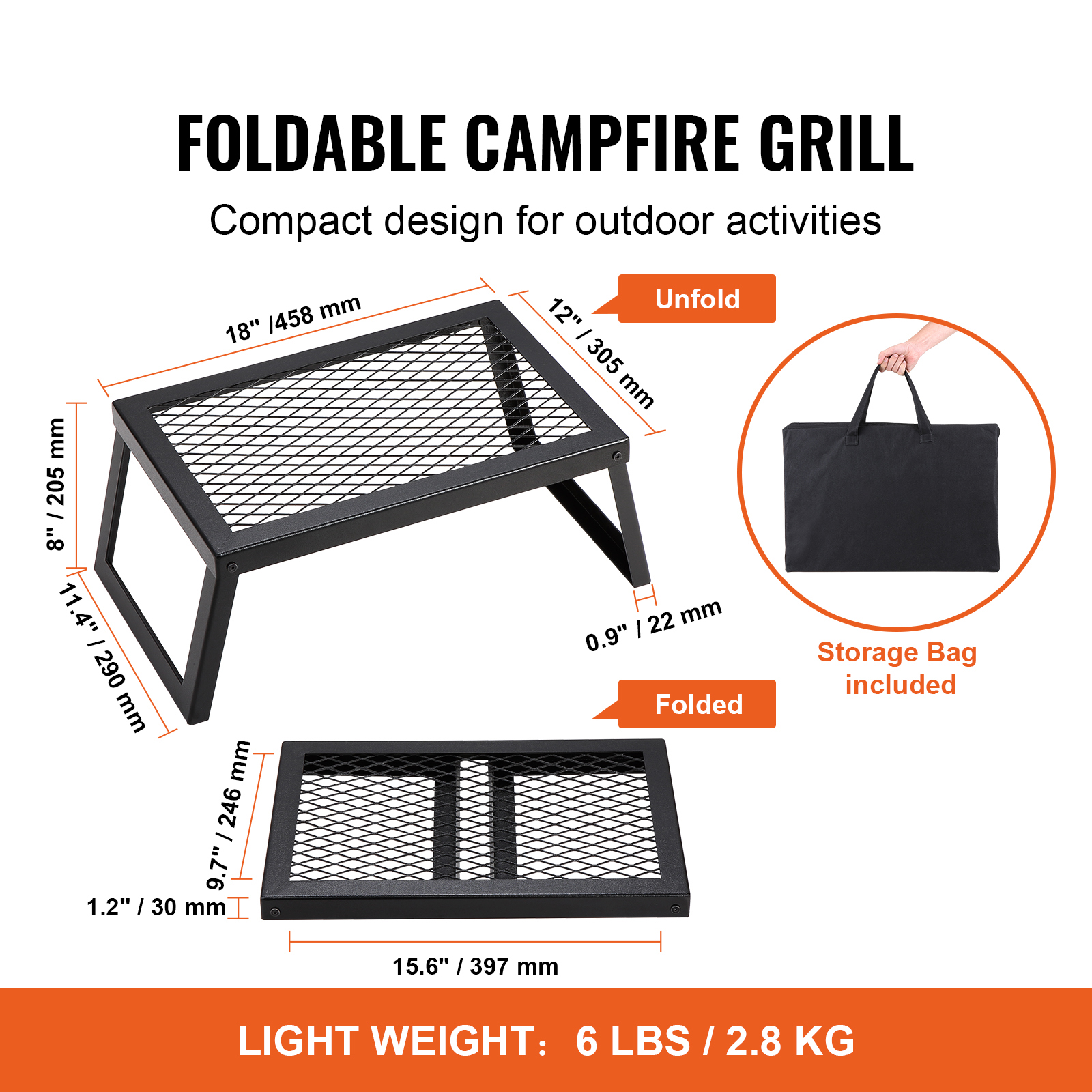 SucceBuy 18/24in Barbecue Char – обзор и цена Camping Cooking Grill