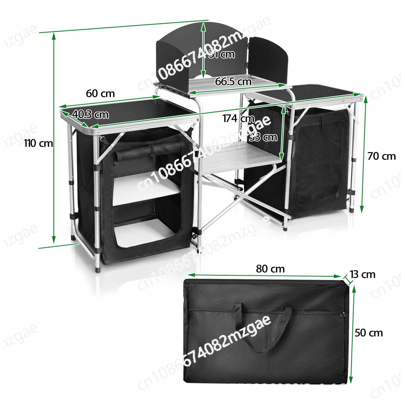 Outdoor camping mobile kitchen – обзор и цена Camping Cooking Cupboard