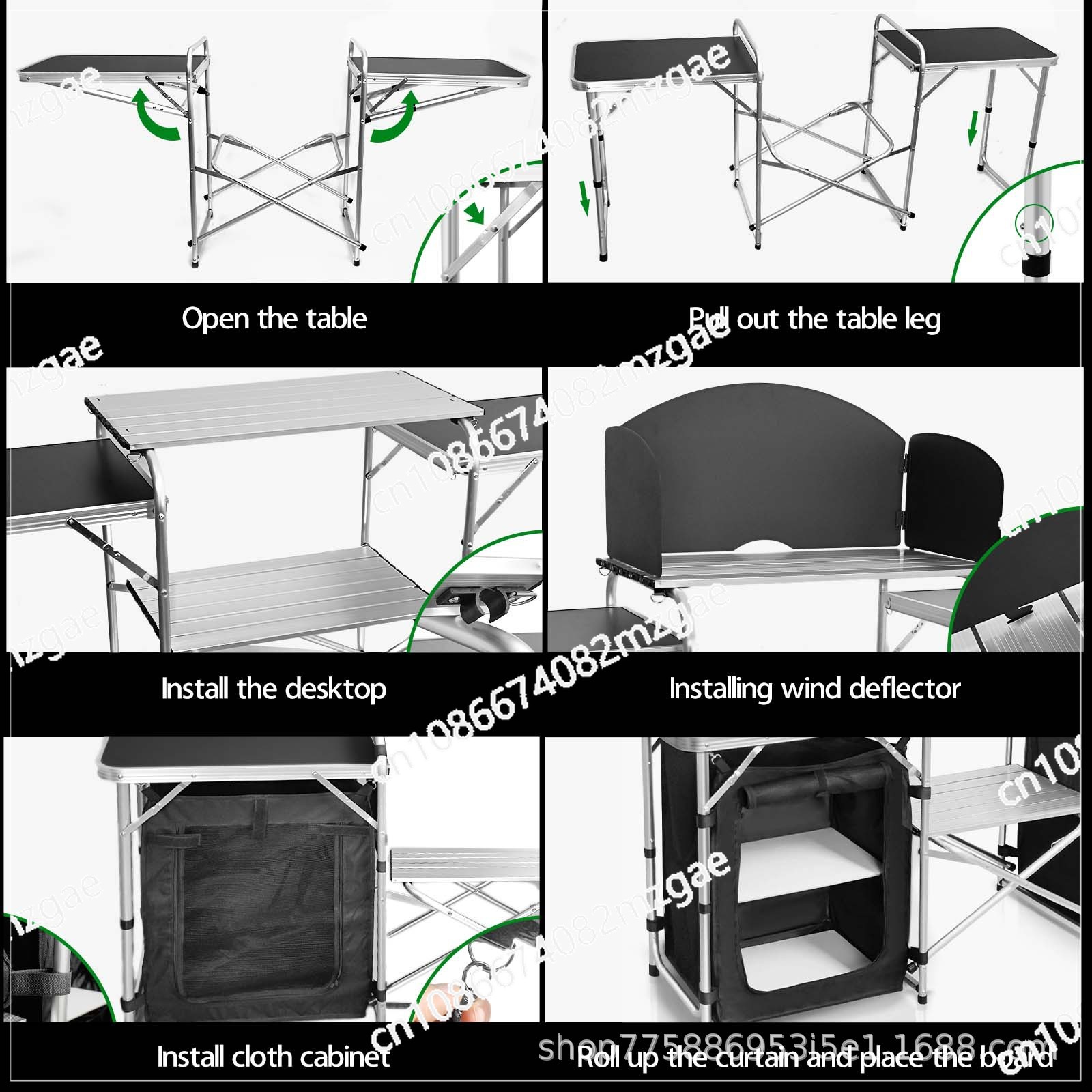 Outdoor camping mobile kitchen – обзор и цена Camping Cooking Cupboard