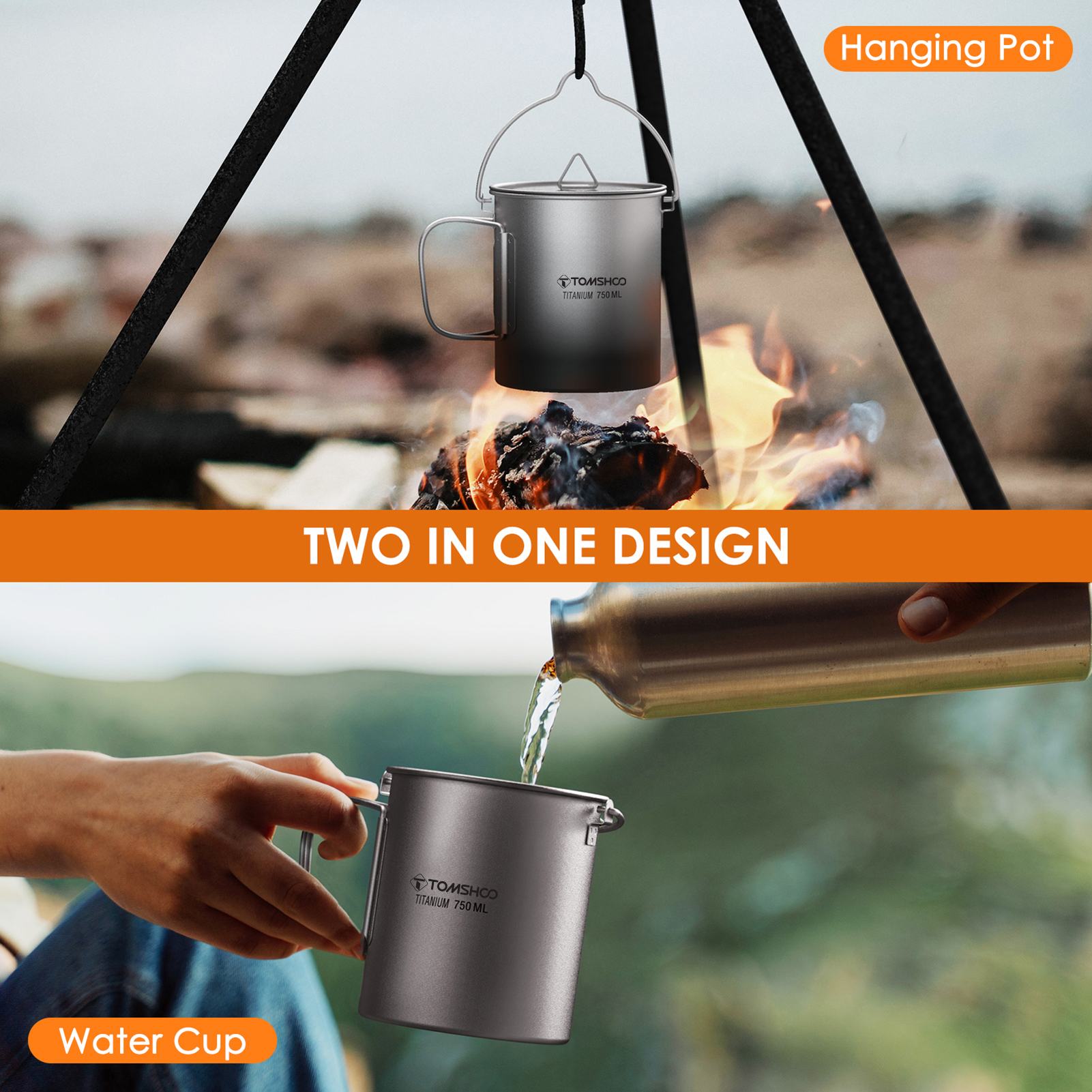 TOMSHOO Ultralight 750ml Titan – обзор и цена Camping Cooking Cup
