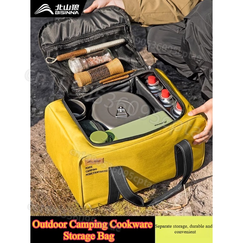 Portable Camping Cookware Set  – обзор и цена Camping Cooking Set With Bag