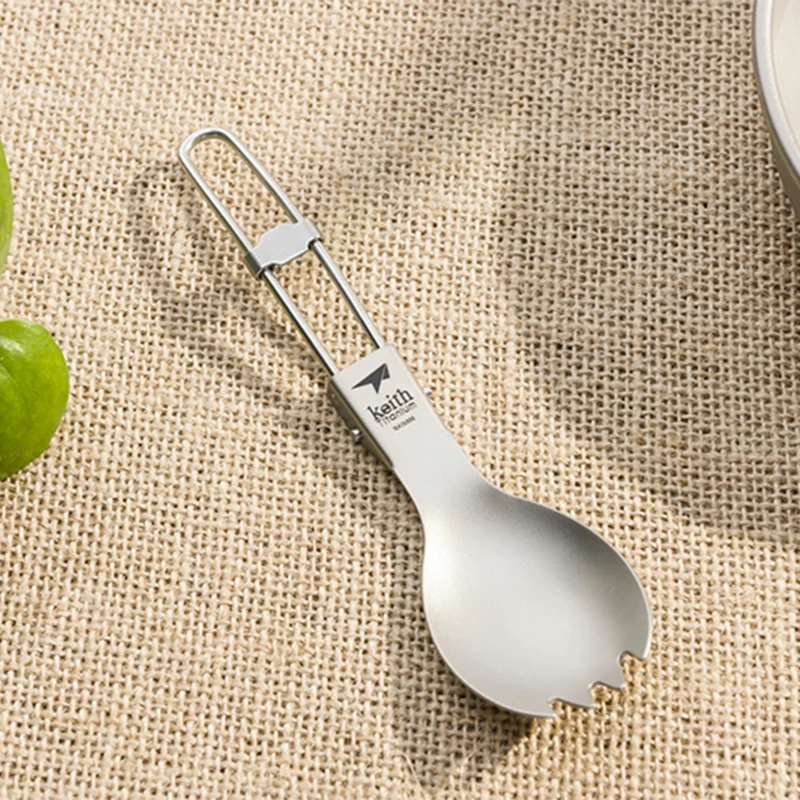 Keith Titanium Spork Foldable  – обзор и цена Camping Cooking Meals