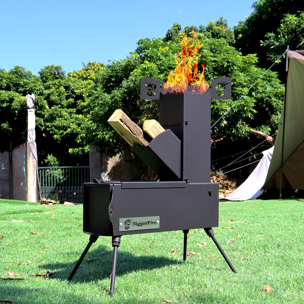 Collapsible Rocket Stove with  – обзор и цена Camping Cooking Set With Bag