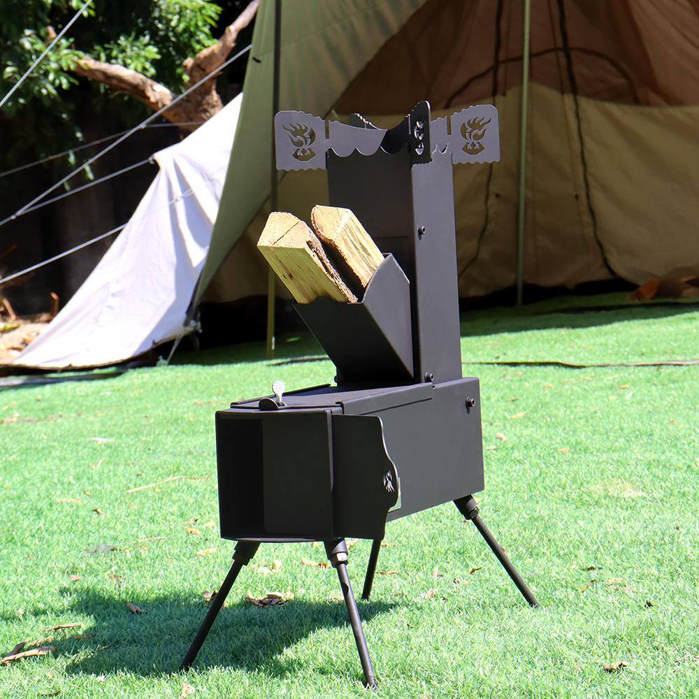 Collapsible Rocket Stove with  – обзор и цена Camping Cooking Set With Bag