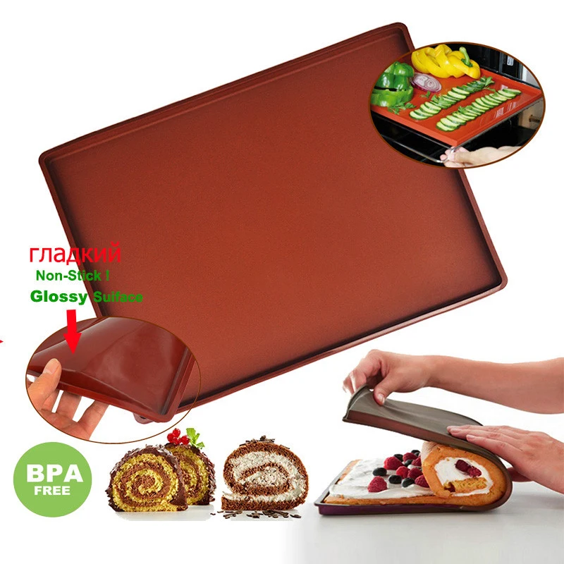 Silicone Baking Mat Cake Roll  – обзор и цена Camping Cooking Mat