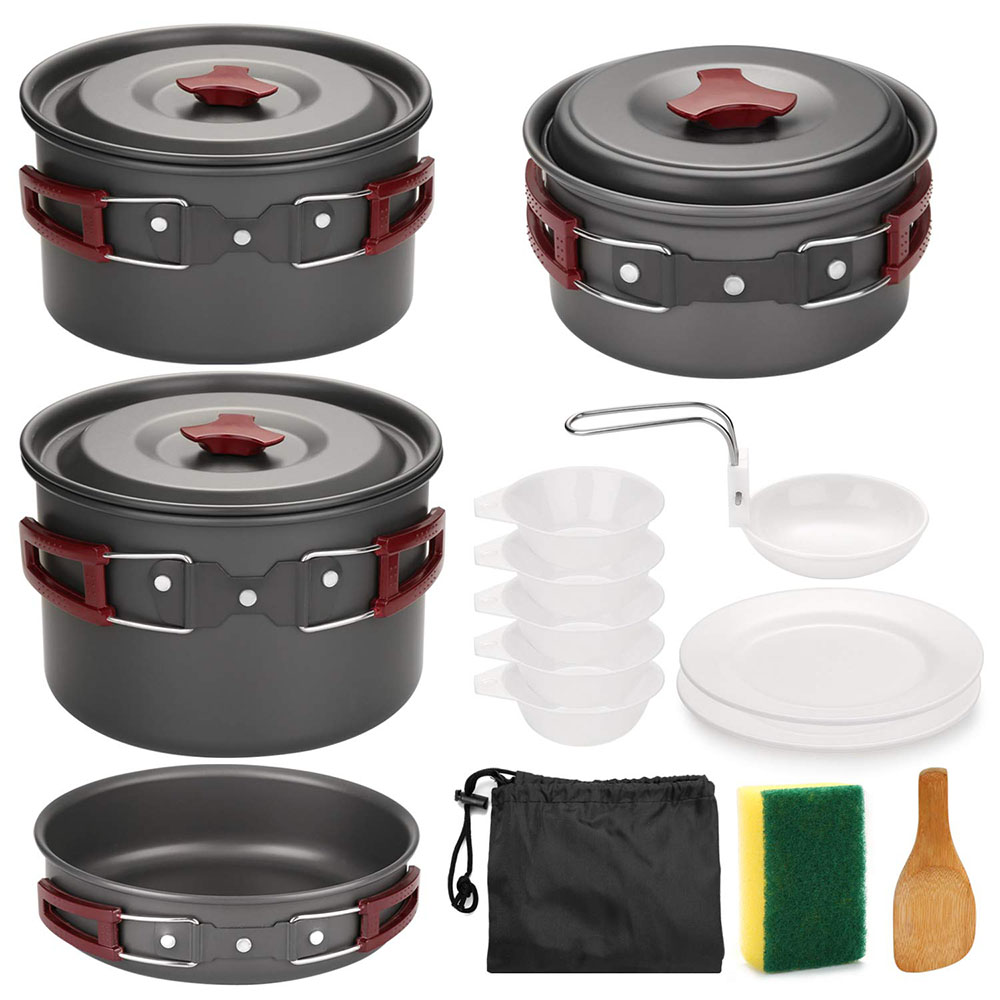 Outdoor Camping Cookware Kit N – обзор и цена Camping Cooking Full Set