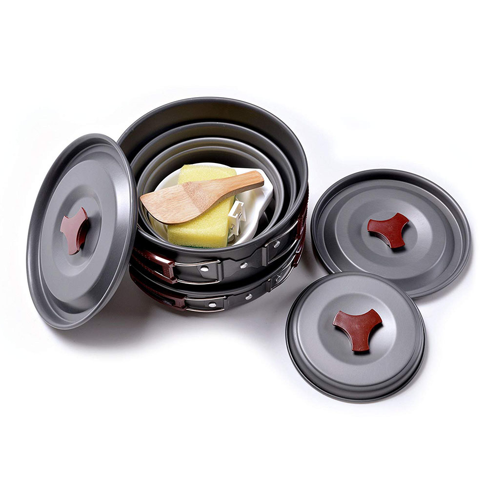 Outdoor Camping Cookware Kit N – обзор и цена Camping Cooking Full Set