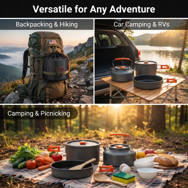 Camping Cookware Set Outdoor P – обзор и цена Camping Cooking Cup
