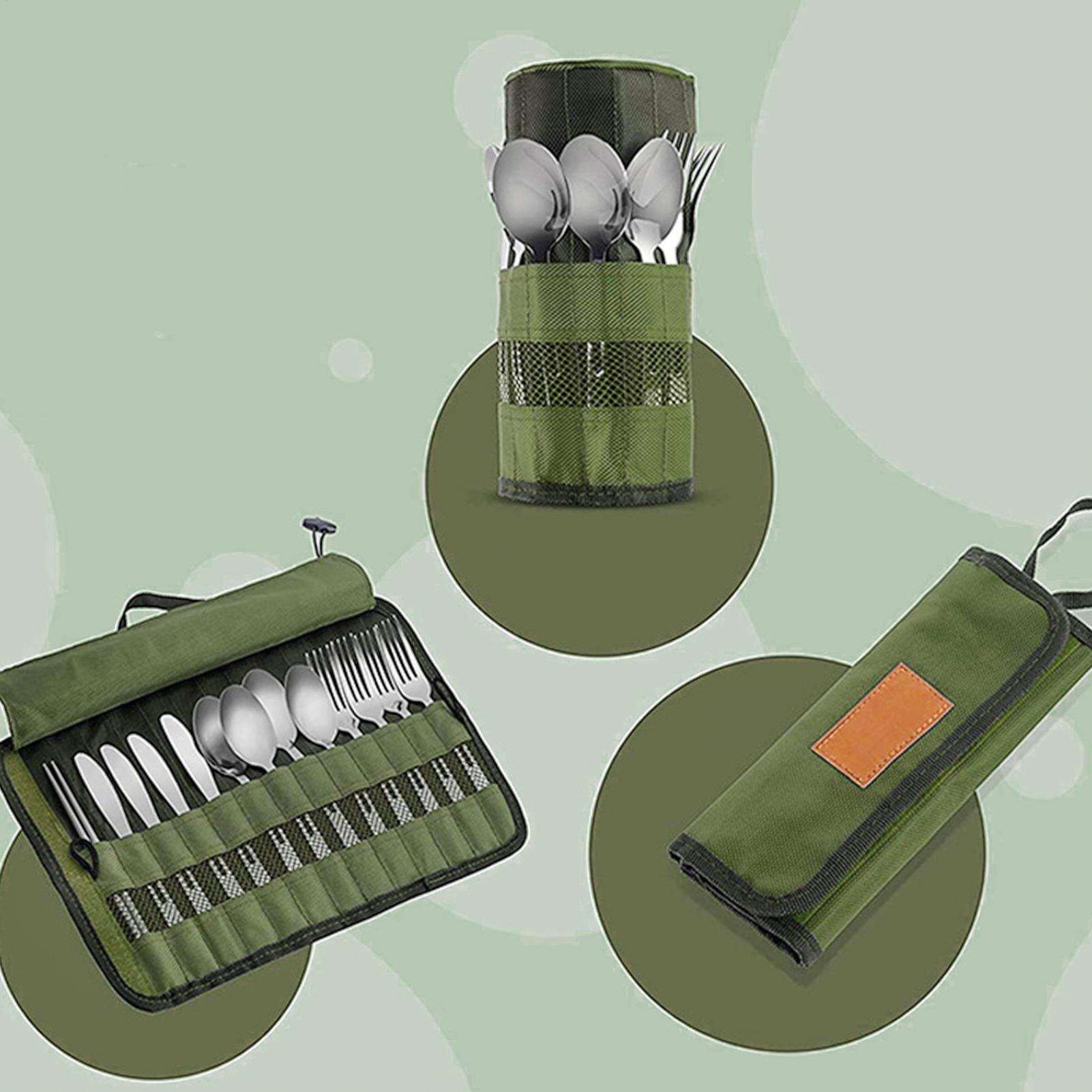 Camping Cutlery Roll Bag Kitch – обзор и цена Camping Cooking Utensil Roll