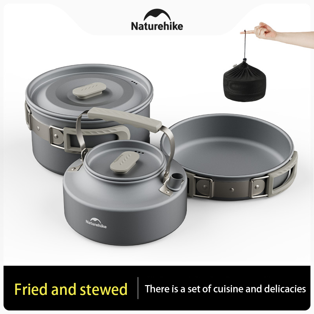 Naturehike Outdoor Pot Set,Cam – обзор и цена Camping Cooking Full Set