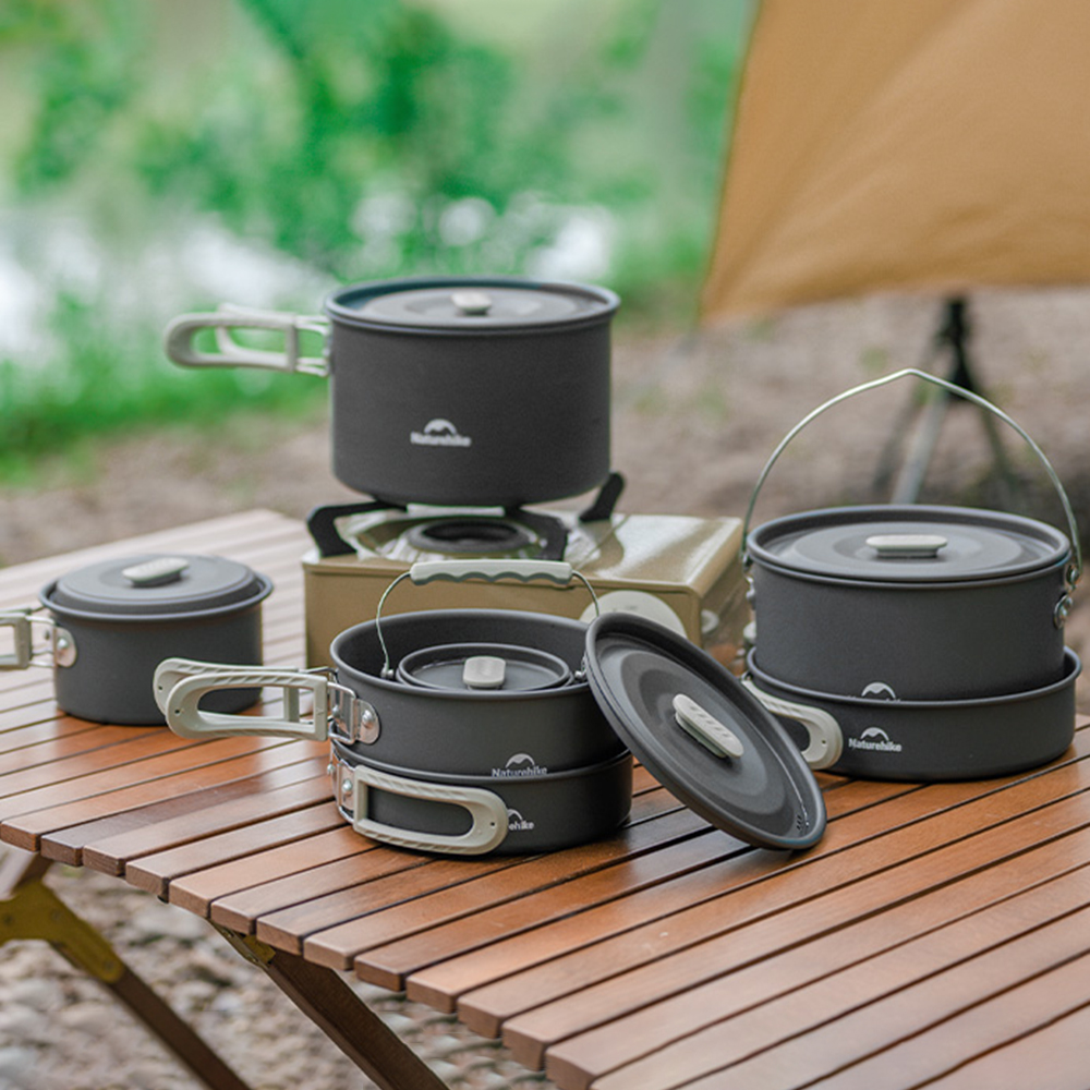 Naturehike Outdoor Pot Set,Cam – обзор и цена Camping Cooking Full Set
