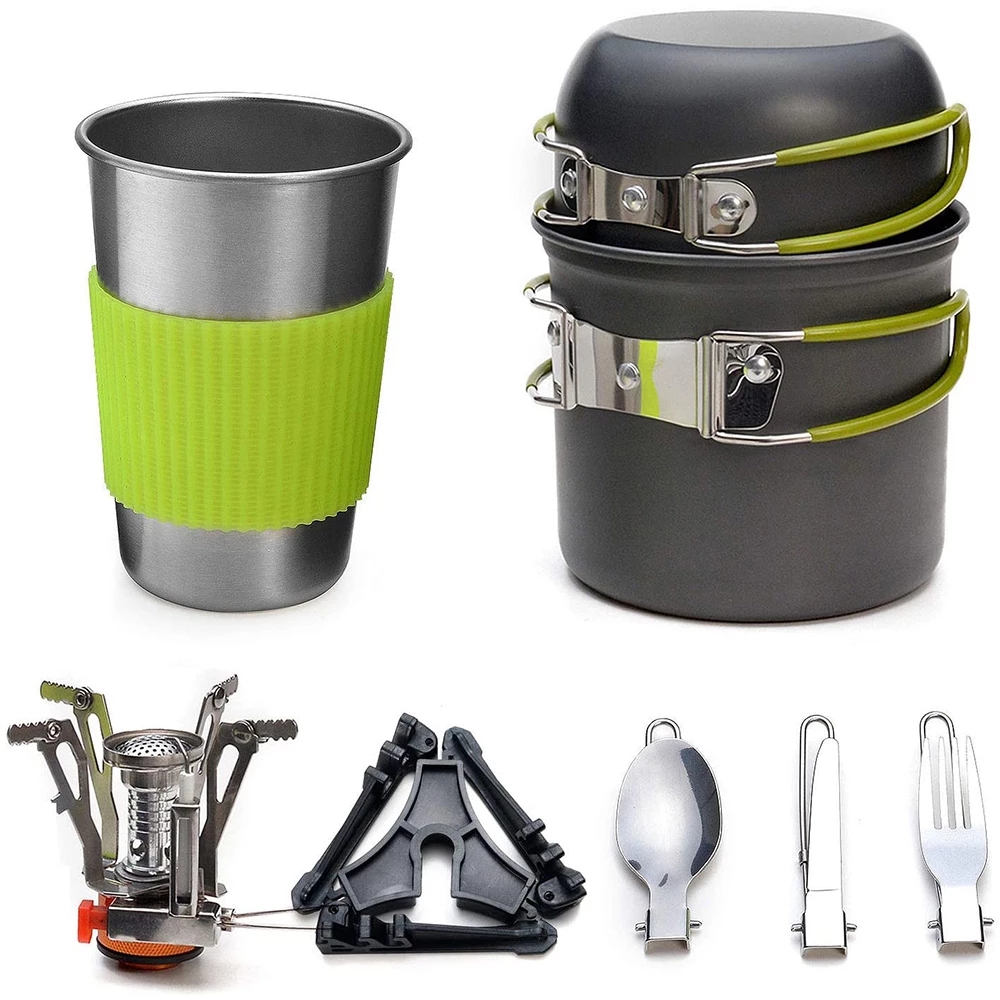 Camping Cookware Kit with Stov – обзор и цена Camping Cooking Set With Bag