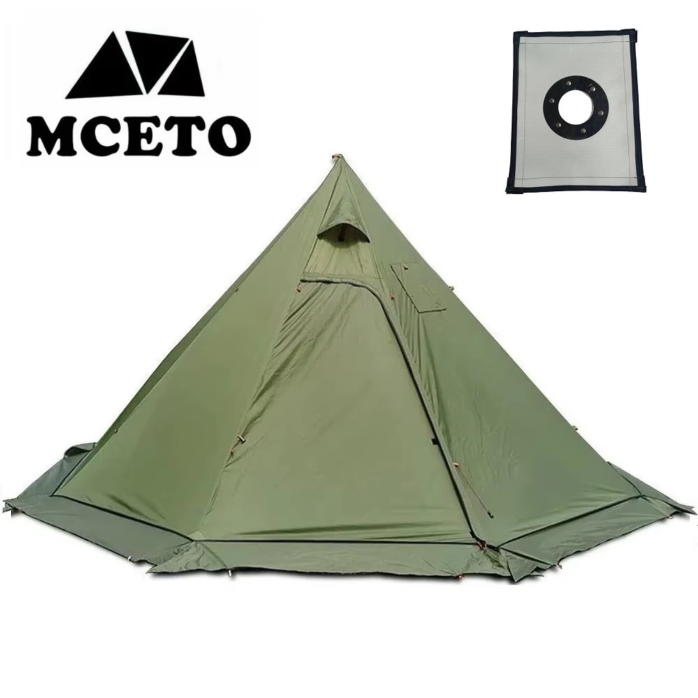 New Pyramid Tent With Snow Ski – обзор и цена Campfire Cooking In Another World