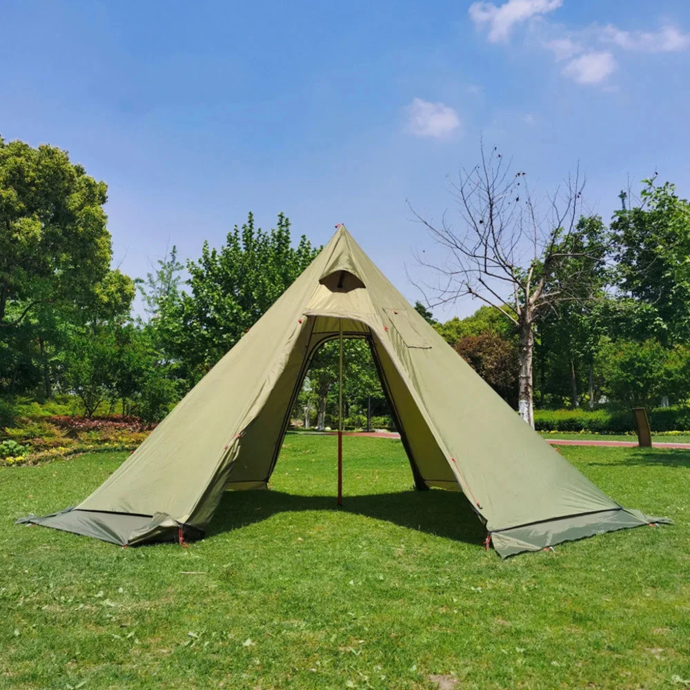 New Pyramid Tent With Snow Ski – обзор и цена Campfire Cooking In Another World